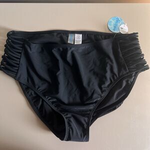Decree Strappy Lined High Waist Bikini Swimsuit Bottom Size XXL